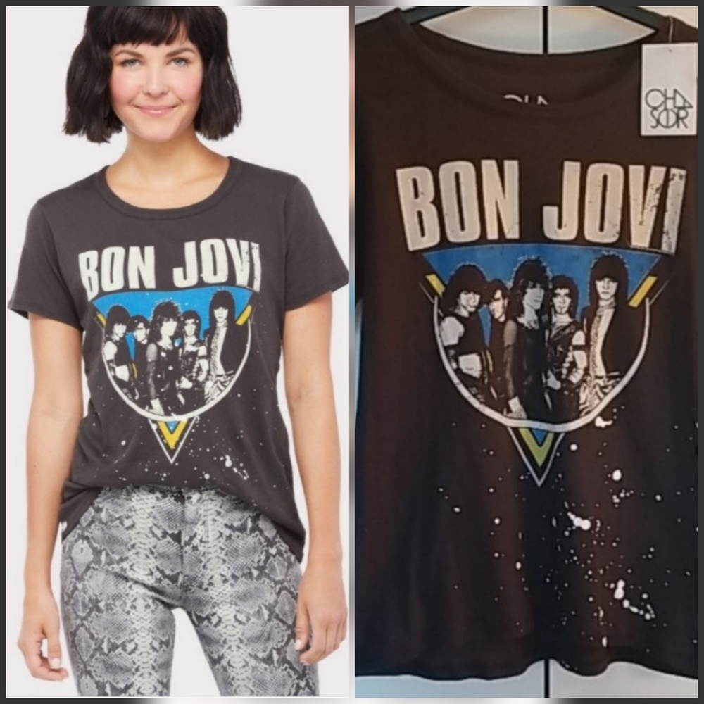 Anthropologie Chaser Bon Jovi Band Tee